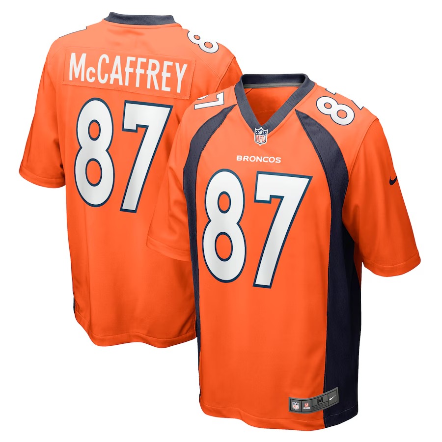 Men's Denver Broncos Ed McCaffrey Nike Orange Game Retired Player Jersey - U-jersey