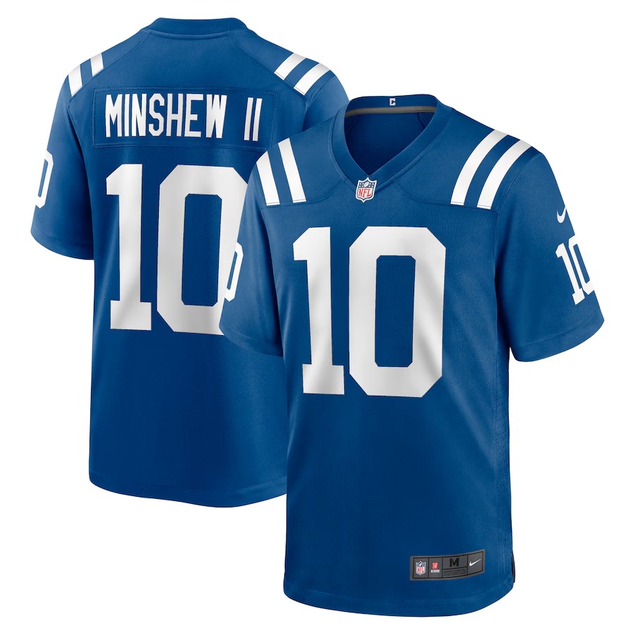 Men's Indianapolis Colts Gardner Minshew II Nike Royal Game Jersey - U-jersey