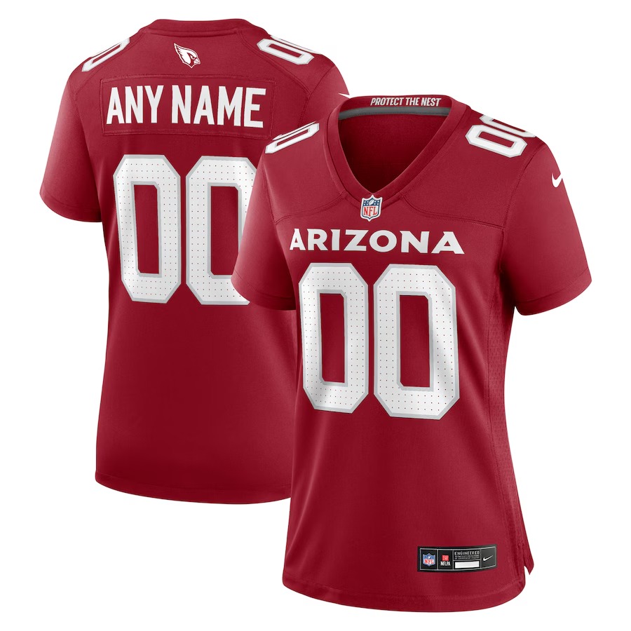 Women's Arizona Cardinals Nike Cardinal Custom Game Jersey - U-jersey