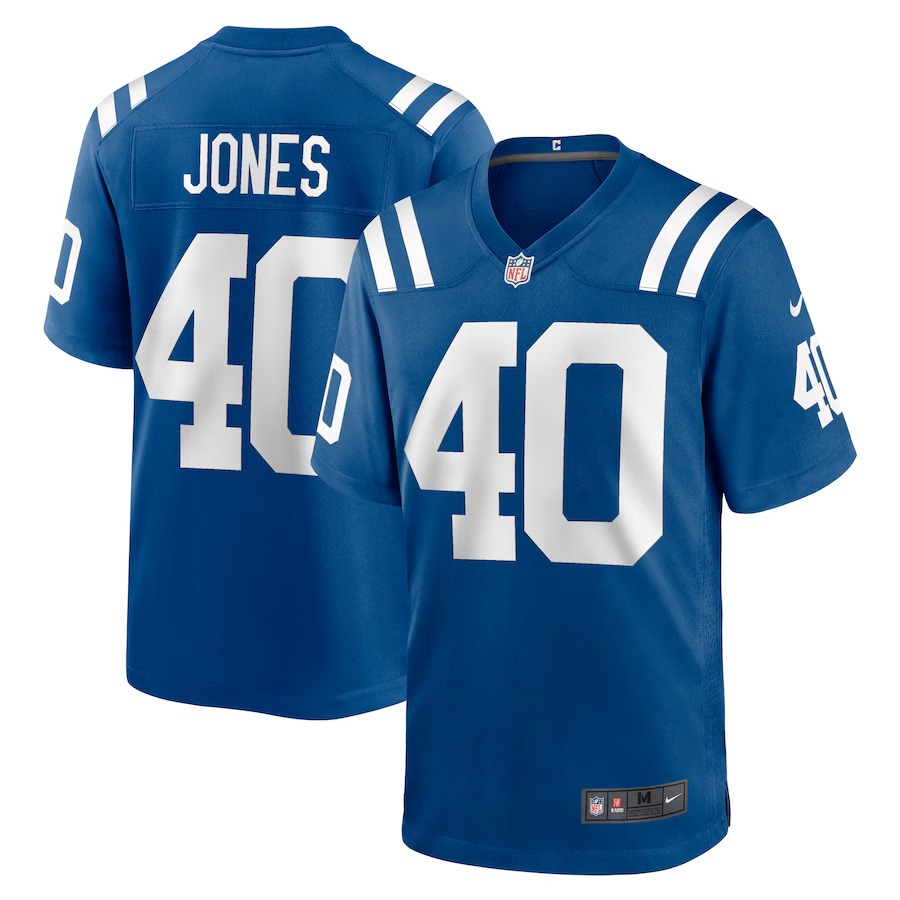 Men's Indianapolis Colts Jaylon Jones Nike  Royal Team Game Jersey - U-jersey