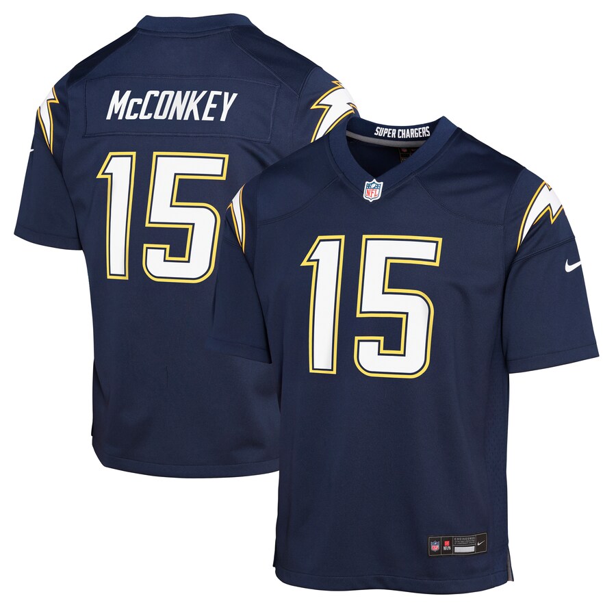Youth Los Angeles Chargers Ladd McConkey Nike Navy Alternate Super Chargers Game Player Jersey - U-jersey