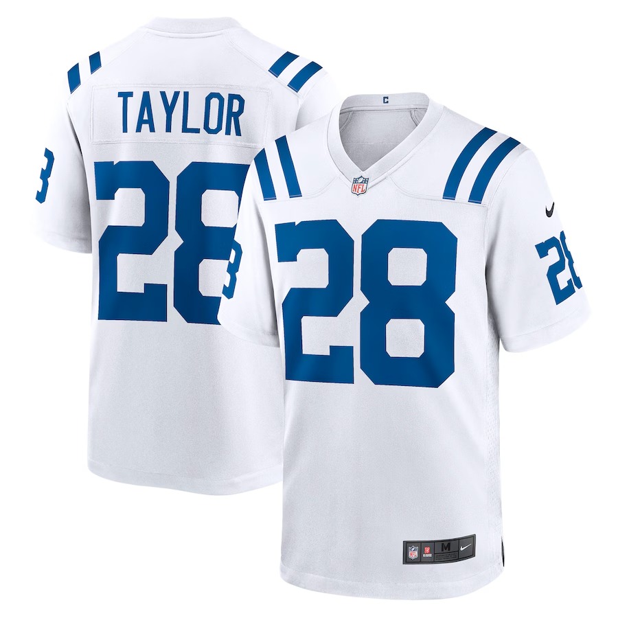 Men's Indianapolis Colts Jonathan Taylor Nike White Player Game Jersey - U-jersey