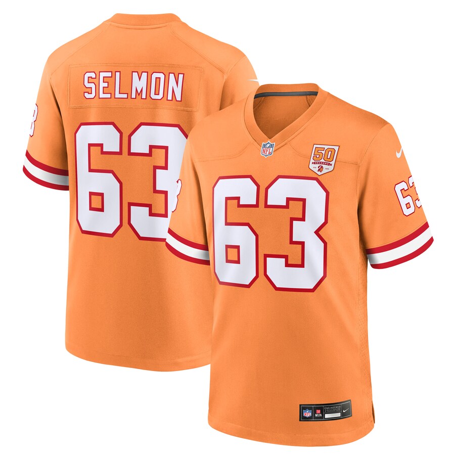 Men's Tampa Bay Buccaneers Lee Roy Selmon Nike Creamsicle 50th Season Game Jersey - U-jersey