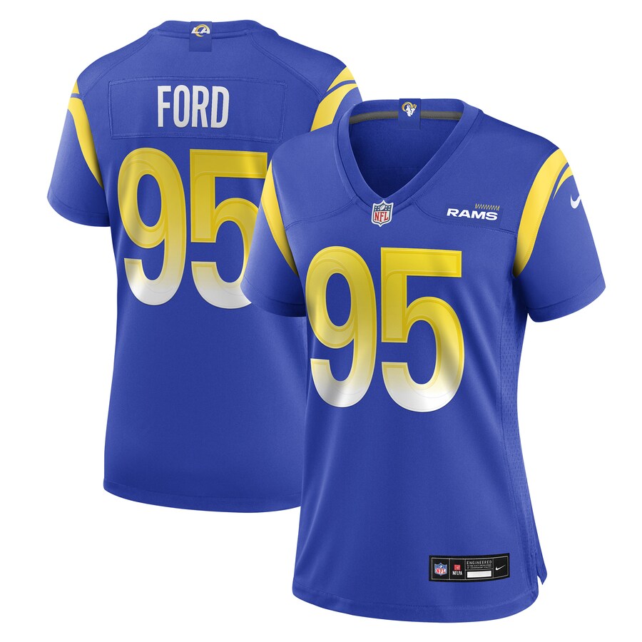 Women's Los Angeles Rams Poona Ford Nike Royal Team Game Jersey - U-jersey