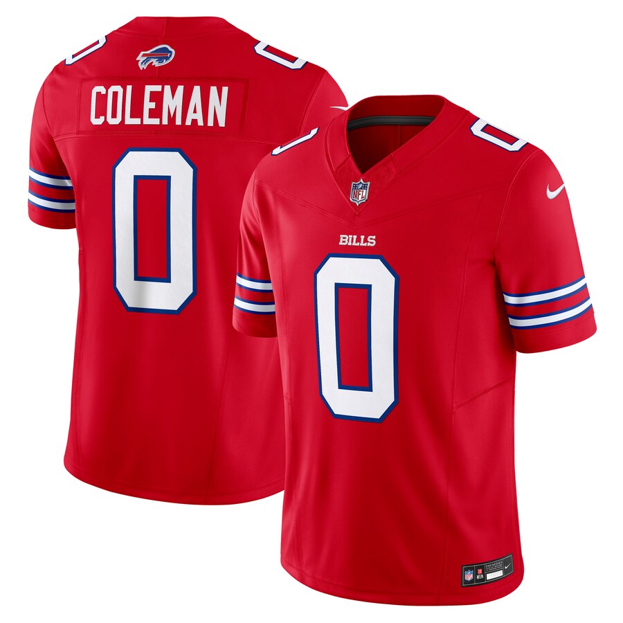 Men's Buffalo Bills Keon Coleman Nike Red Alternate Vapor F.U.S.E. Limited Jersey - U-jersey
