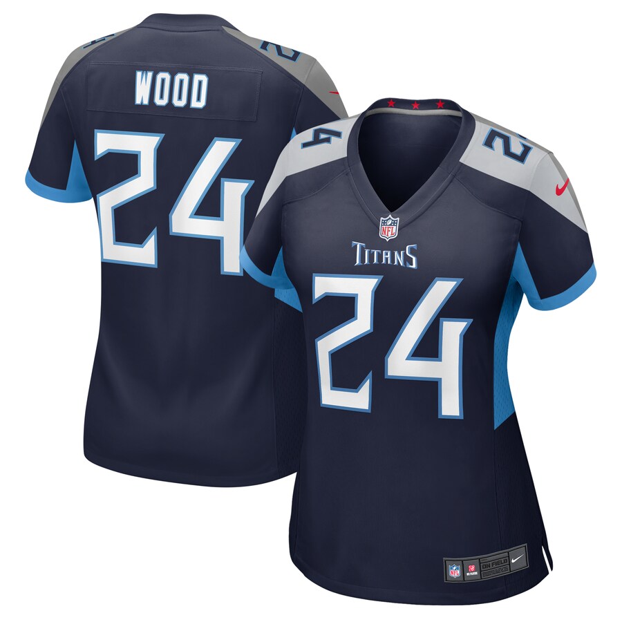 Women's Tennessee Titans Julius Wood Nike Navy Alternate Game Jersey - U-jersey