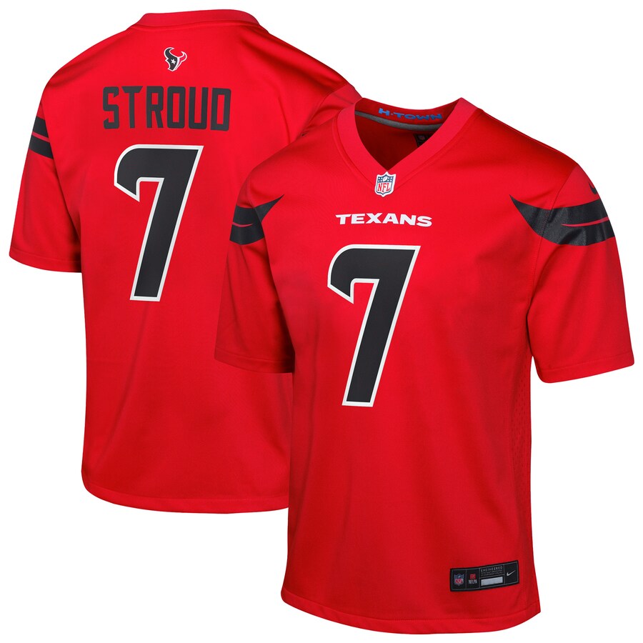 Youth Houston Texans C.J. Stroud Nike Red Game Jersey - U-jersey