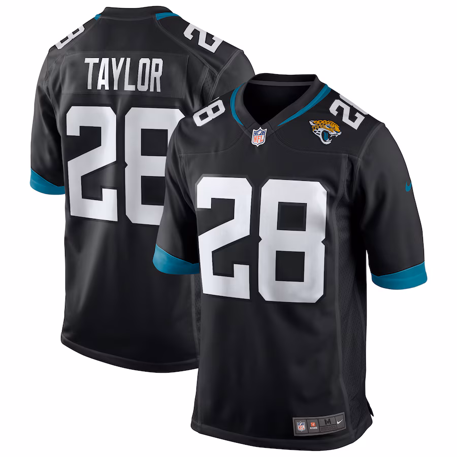 Men's Jacksonville Jaguars Fred Taylor Nike Black Retired Player Alternate Game Jersey - U-jersey