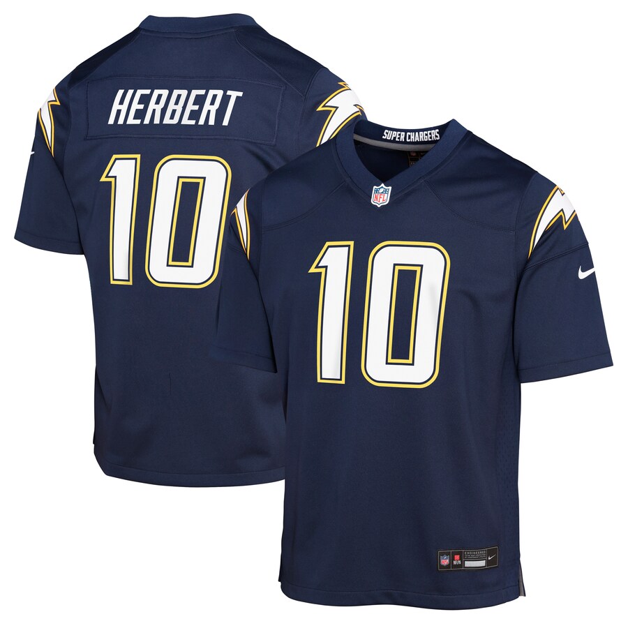 Youth Los Angeles Chargers Justin Herbert Nike Navy Alternate Super Chargers Game Player Jersey - U-jersey