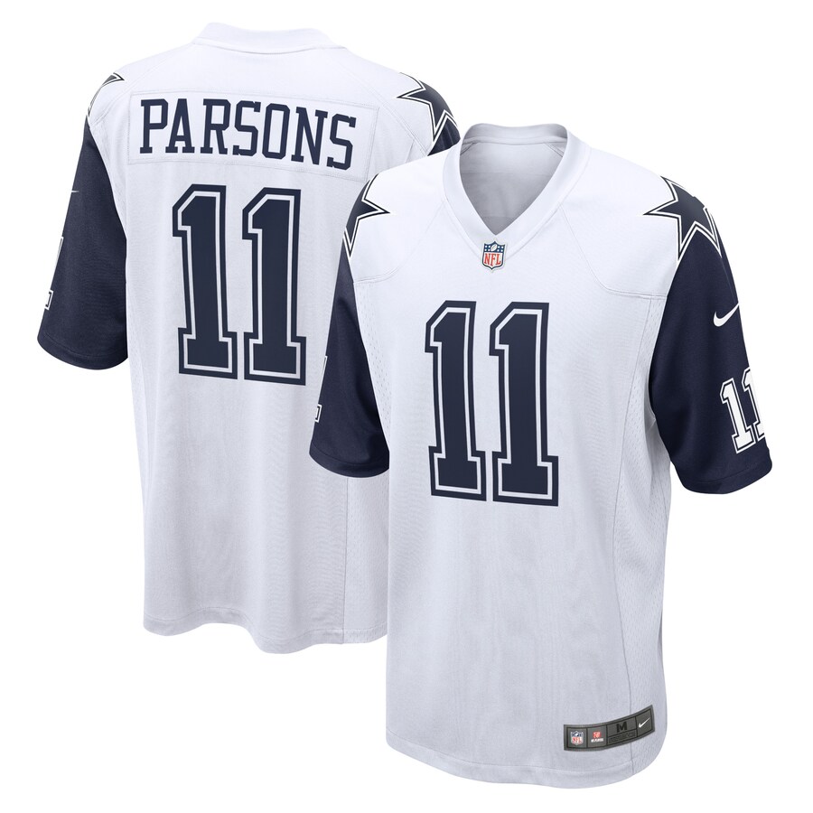 Men's Dallas Cowboys Micah Parsons Nike White Alternate Game Team Jersey - U-jersey