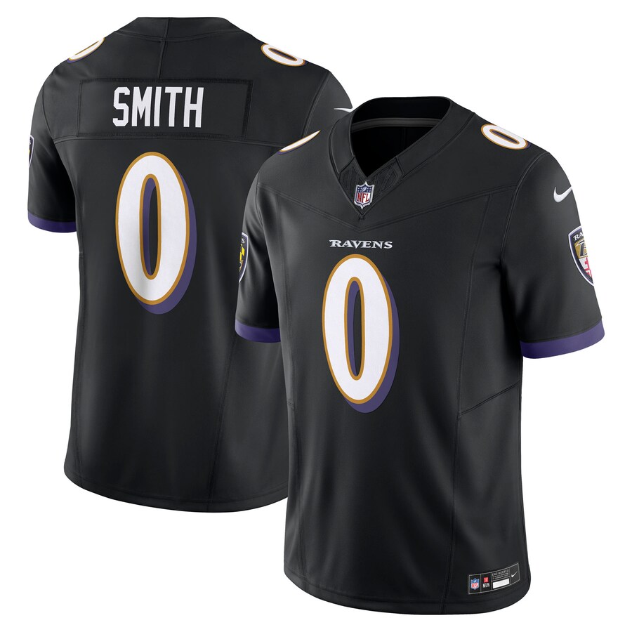 Men's Baltimore Ravens Roquan Smith Nike Black Alternate Vapor F.U.S.E. Limited Jersey - U-jersey