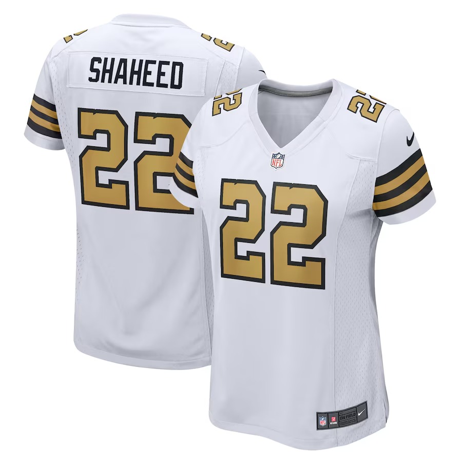 Women's New Orleans Saints Rashid Shaheed Nike  White Alternate Game Jersey - U-jersey