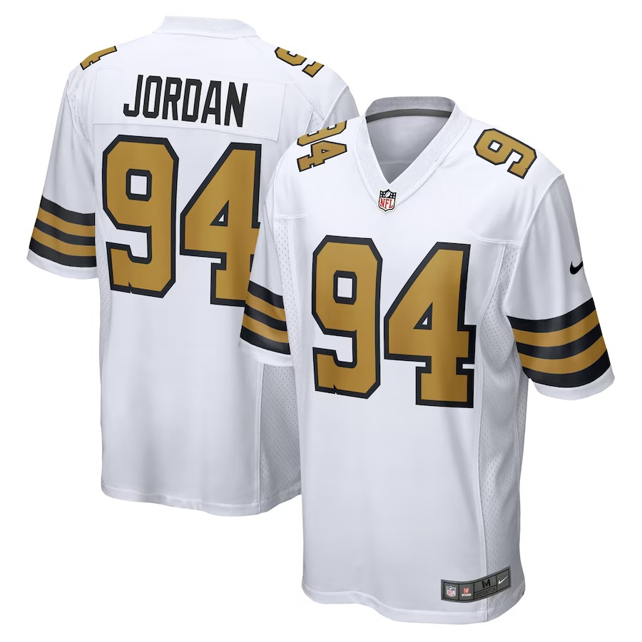 Men's New Orleans Saints Cameron Jordan Nike  White Alternate Game Jersey - U-jersey