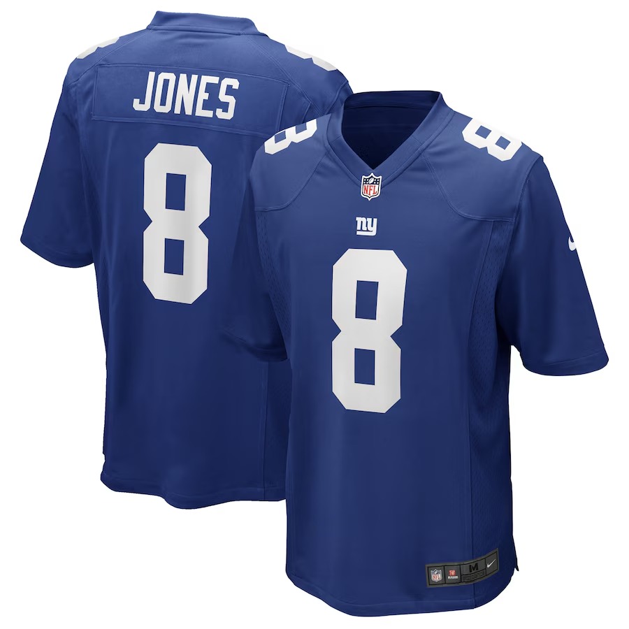 Men's New York Giants Daniel Jones Nike Royal Game Player Jersey - U-jersey