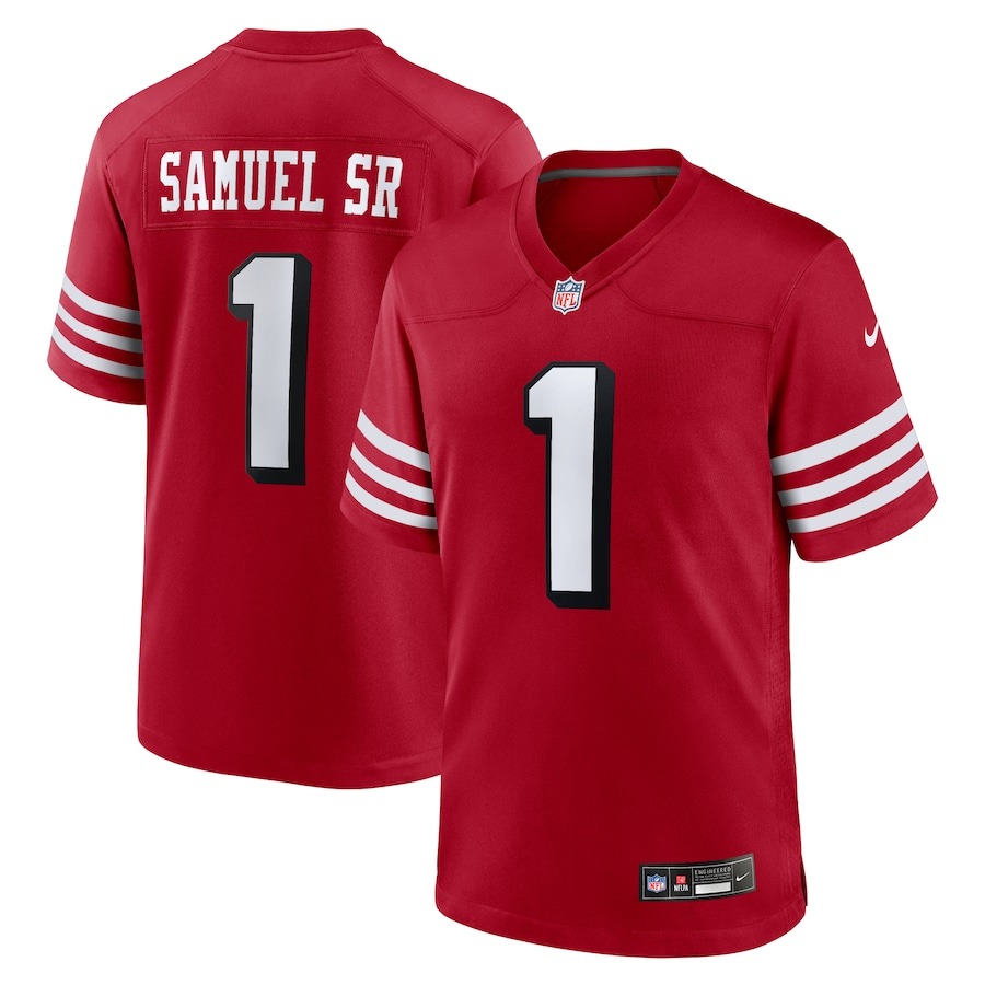 Men's San Francisco 49ers Deebo Samuel Sr Nike Scarlet Alternate Game Jersey - U-jersey