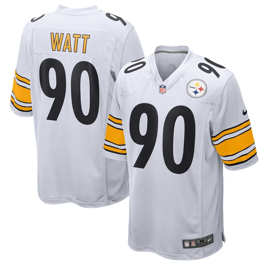 Men's Pittsburgh Steelers T.J. Watt Nike White Game Jersey - U-jersey