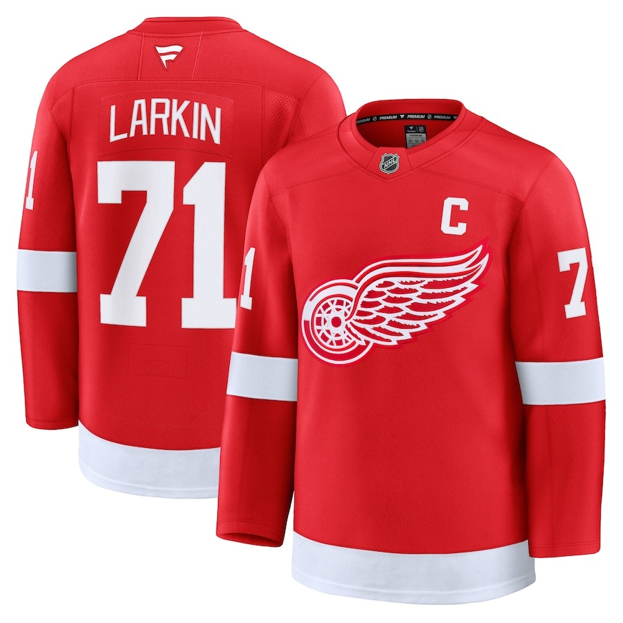 Men's Detroit Red Wings Dylan Larkin Fanatics Red Home Premium Jersey - U-jersey
