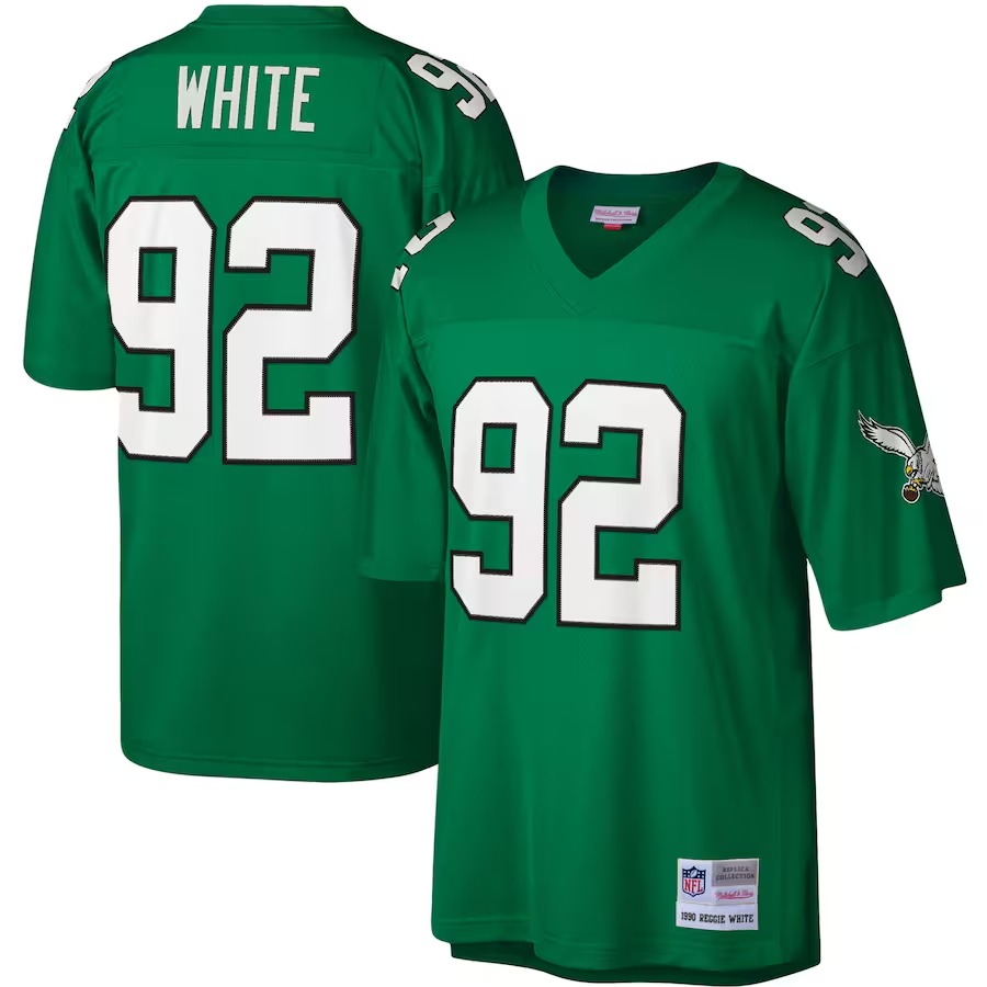 Men's Philadelphia Eagles Reggie White Mitchell & Ness Kelly Green Legacy Replica Jersey - U-jersey