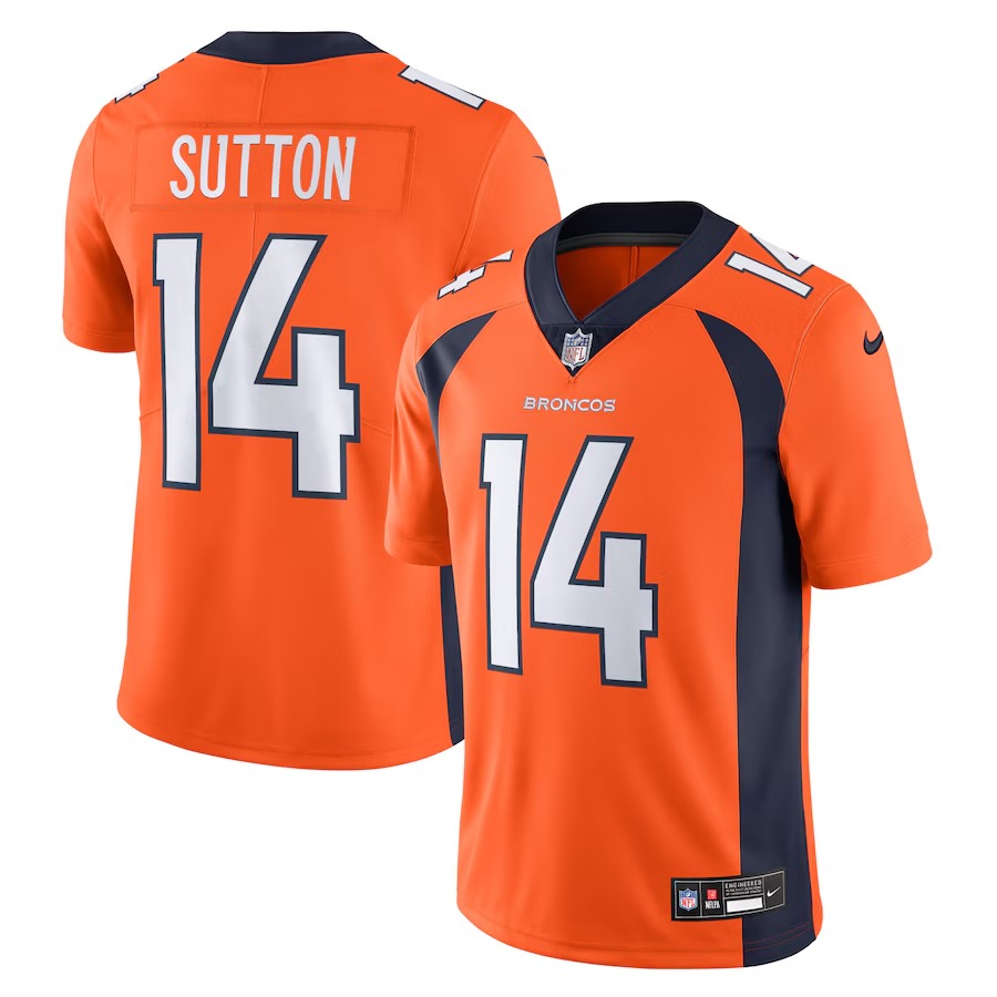 Men's Denver Broncos Courtland Sutton Nike Orange  Vapor Untouchable Limited Jersey - U-jersey