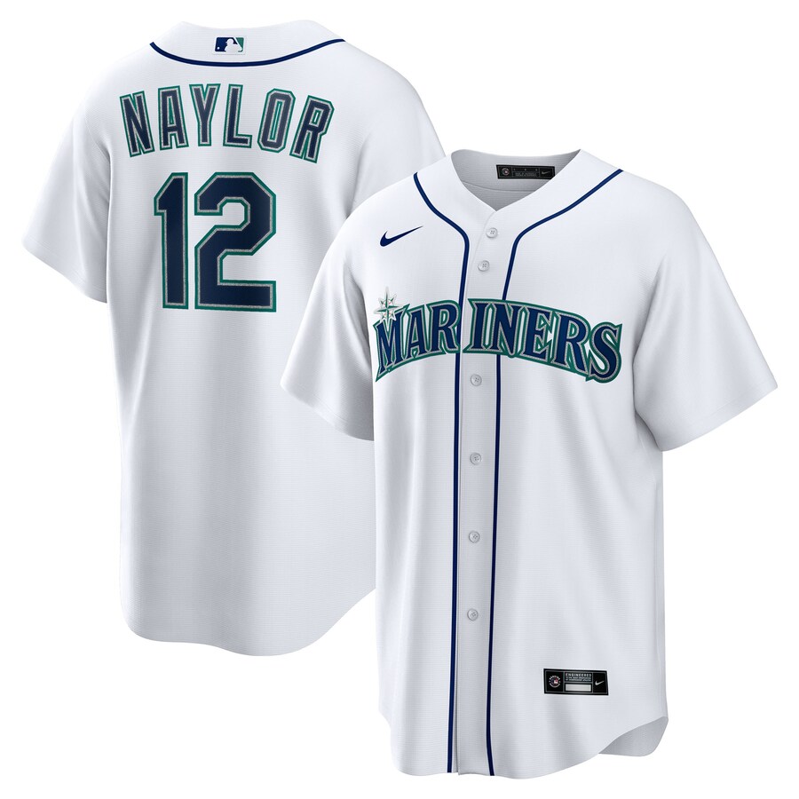 Men's Seattle Mariners Josh Naylor Nike White Home Replica Jersey - U-jersey