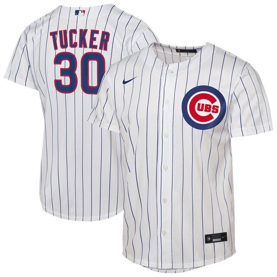 Youth Chicago Cubs Kyle Tucker Nike White Home Replica Jersey - U-jersey