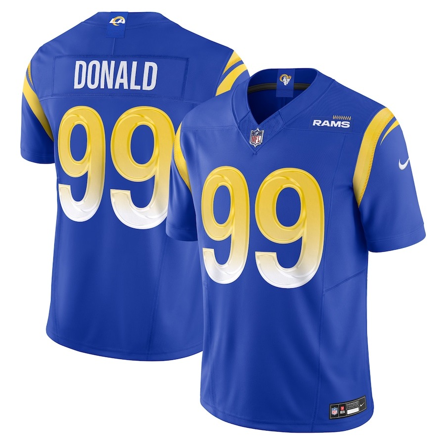 Men's Los Angeles Rams Aaron Donald Nike Royal Vapor F.U.S.E. Limited Jersey - U-jersey