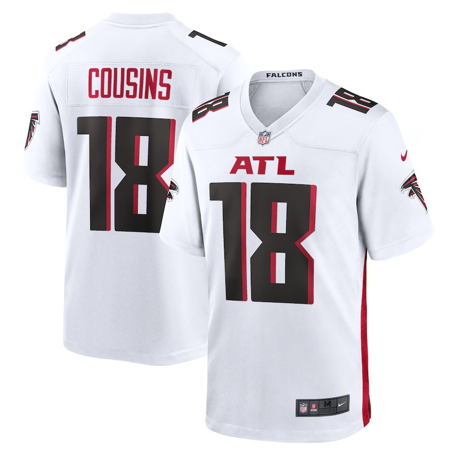Men's Atlanta Falcons Kirk Cousins Nike White Game Player Jersey - U-jersey