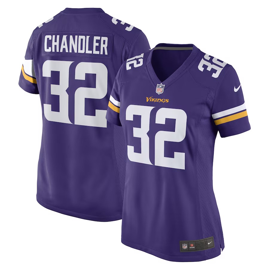 Women's Minnesota Vikings Ty Chandler Nike Purple Game Player Jersey - U-jersey