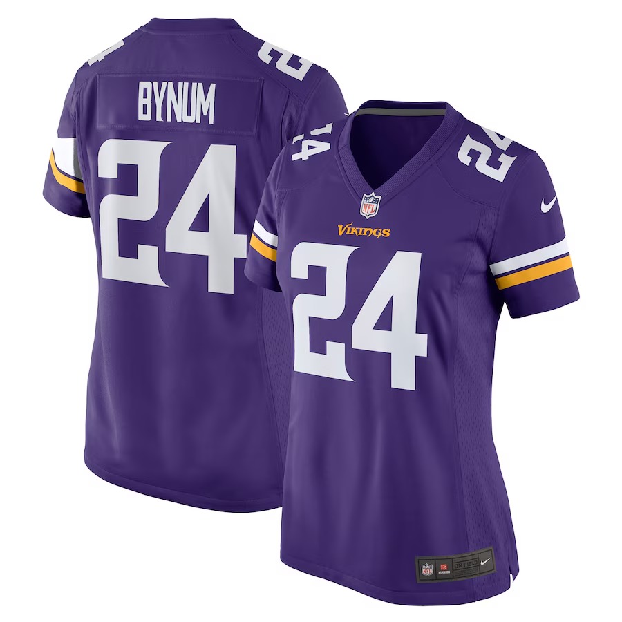 Women's Minnesota Vikings Camryn Bynum Nike Purple Player Game Jersey - U-jersey