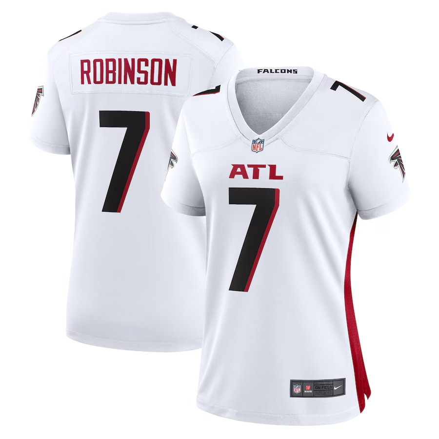 Women's Atlanta Falcons Bijan Robinson Nike White Away Game Jersey - U-jersey