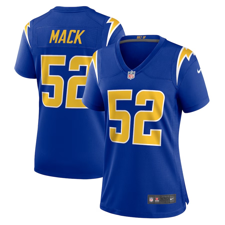 Women's Los Angeles Chargers Khalil Mack Nike Royal Alternate Game Jersey - U-jersey
