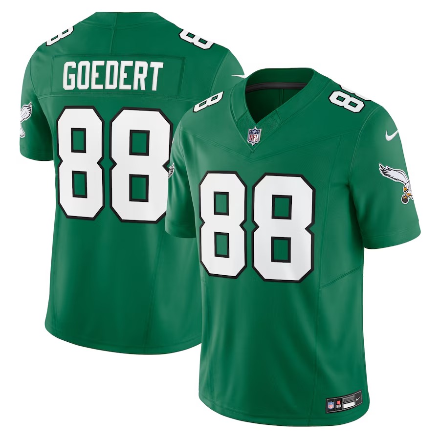 Men's Philadelphia Eagles Dallas Goedert Nike Kelly Green Vapor F.U.S.E. Limited Jersey - U-jersey