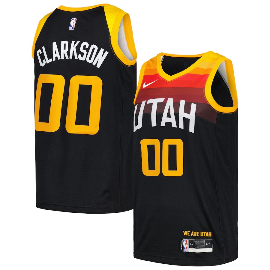 Men's Utah Jazz Jordan Clarkson Nike Black Swingman Player Jersey - City Edition - U-jersey