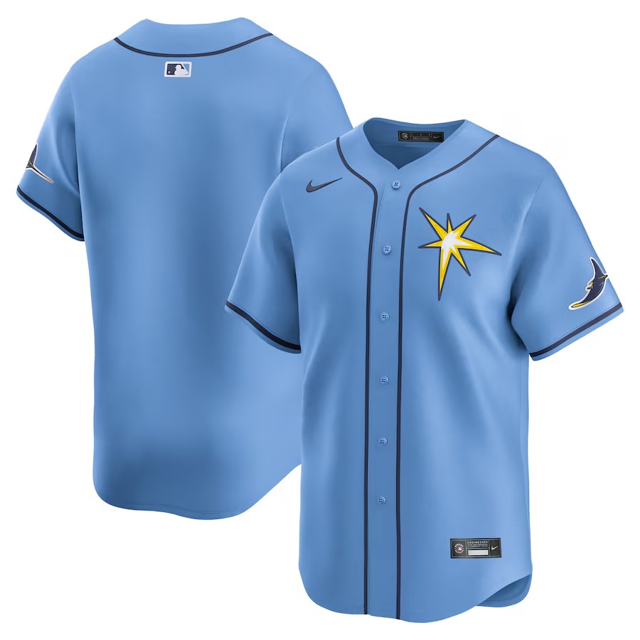 Men's Tampa Bay Rays  Nike Light Blue  Alternate Limited Jersey - U-jersey