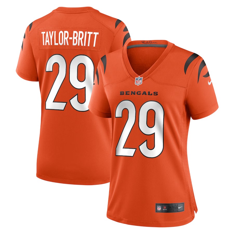 Women's Cincinnati Bengals Cam Taylor-Britt Nike  Orange Alternate Game Jersey - U-jersey