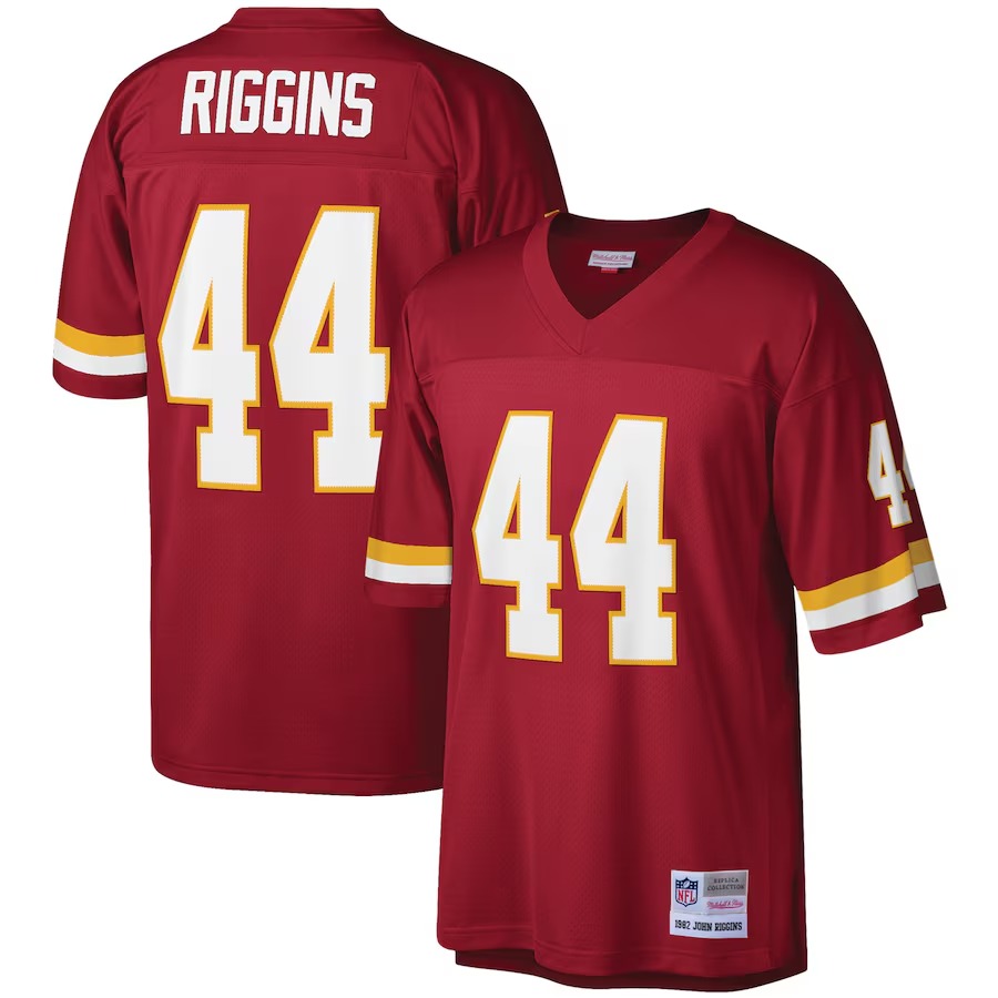 Men's Washington Football Team John Riggins Mitchell & Ness Burgundy Legacy Replica Jersey - U-jersey