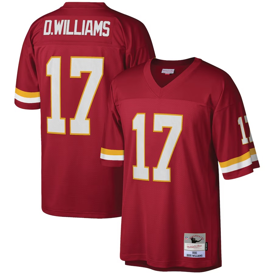 Men's Washington Football Team Doug Williams Mitchell & Ness Burgundy Legacy Replica Jersey - U-jersey