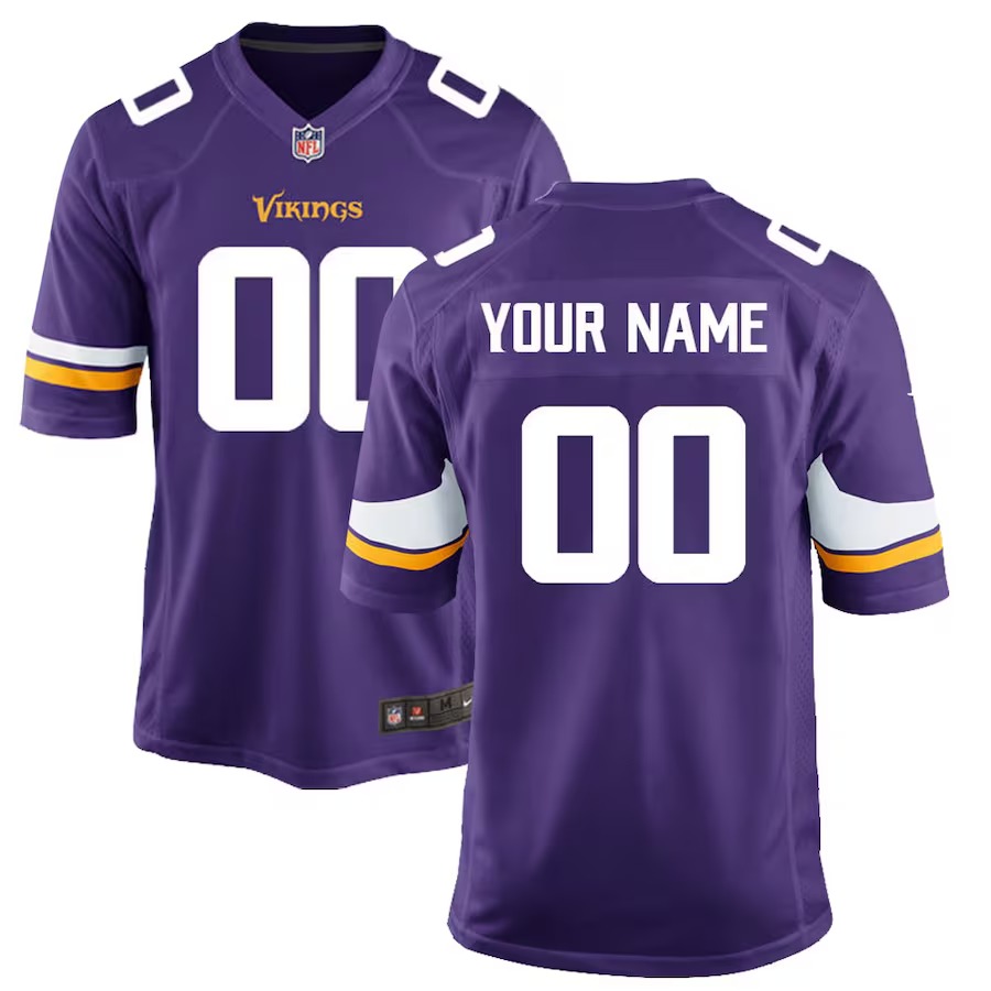Nike Minnesota Vikings Youth Custom Game Jersey - U-jersey