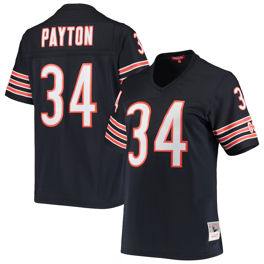 Women's Chicago Bears Walter Payton Mitchell & Ness Navy 1985 Legacy Replica Jersey - U-jersey