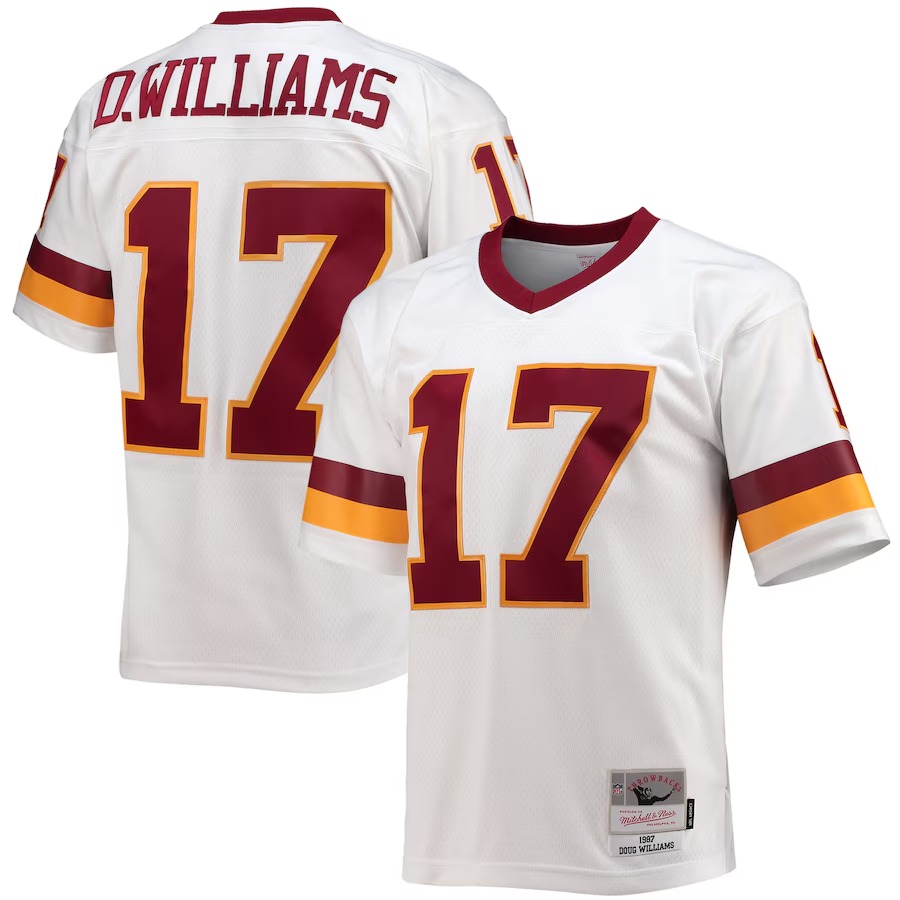 Men's Washington Football Team Doug Williams Mitchell & Ness White Legacy Replica Jersey - U-jersey