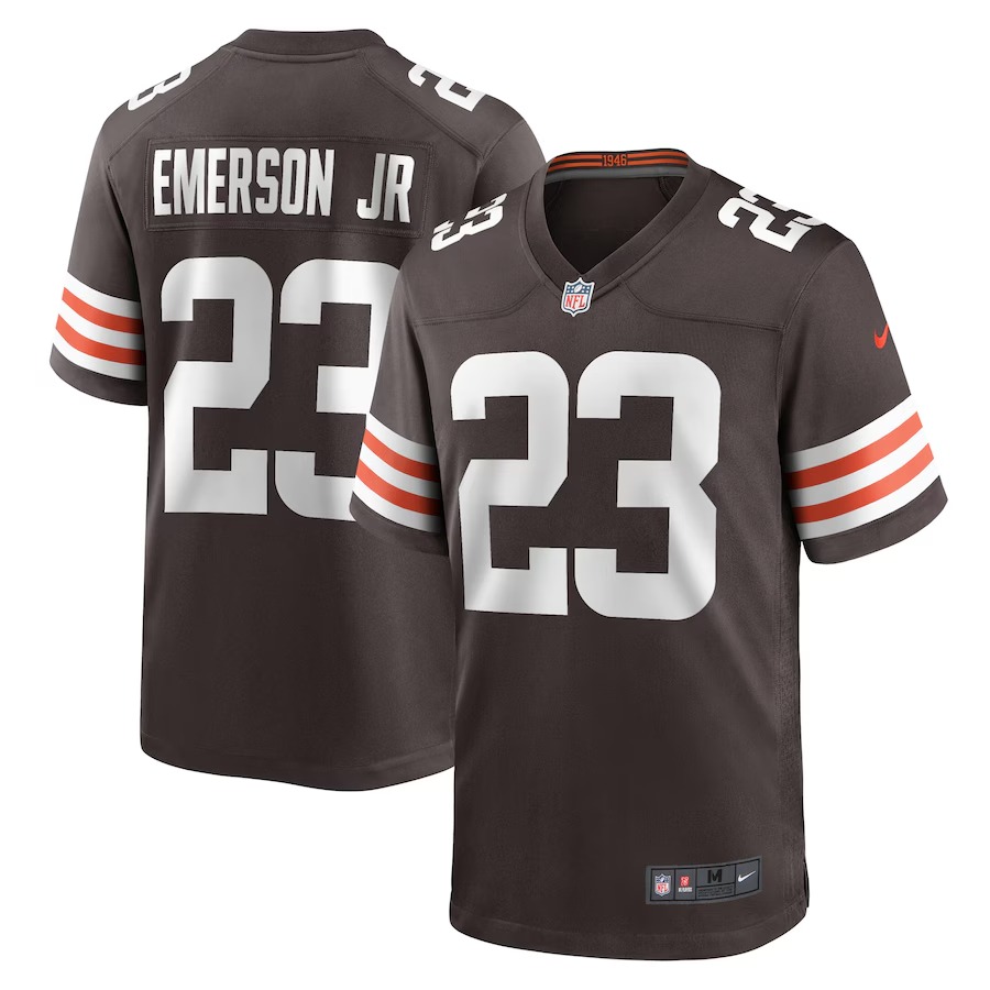 Men's Cleveland Browns Martin Emerson Jr. Nike Brown Game Player Jersey - U-jersey