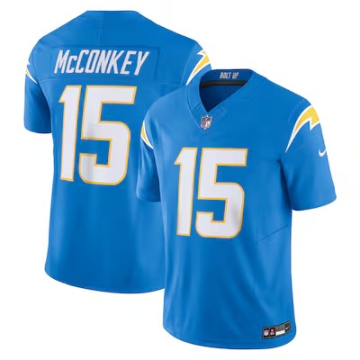 Men's Los Angeles Chargers Ladd McConkey Nike Powder Blue Team Vapor F.U.S.E. Limited Jersey - U-jersey