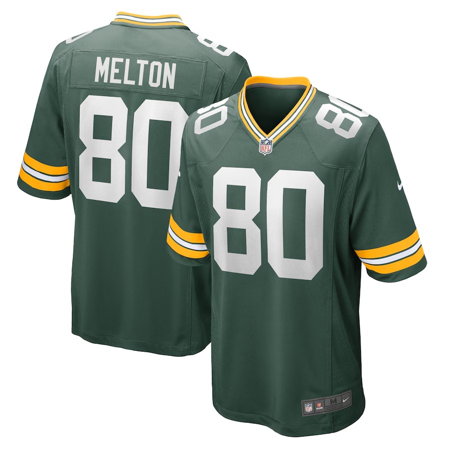 Men's Green Bay Packers Bo Melton Nike Green Home Game Player Jersey - U-jersey