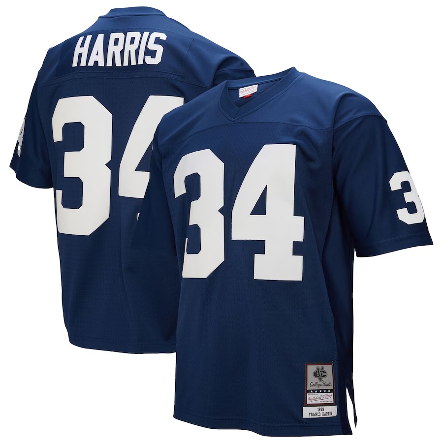 Men's Franco Harris Navy Penn State Nittany Lions 1969 Throwback Jersey - U-jersey