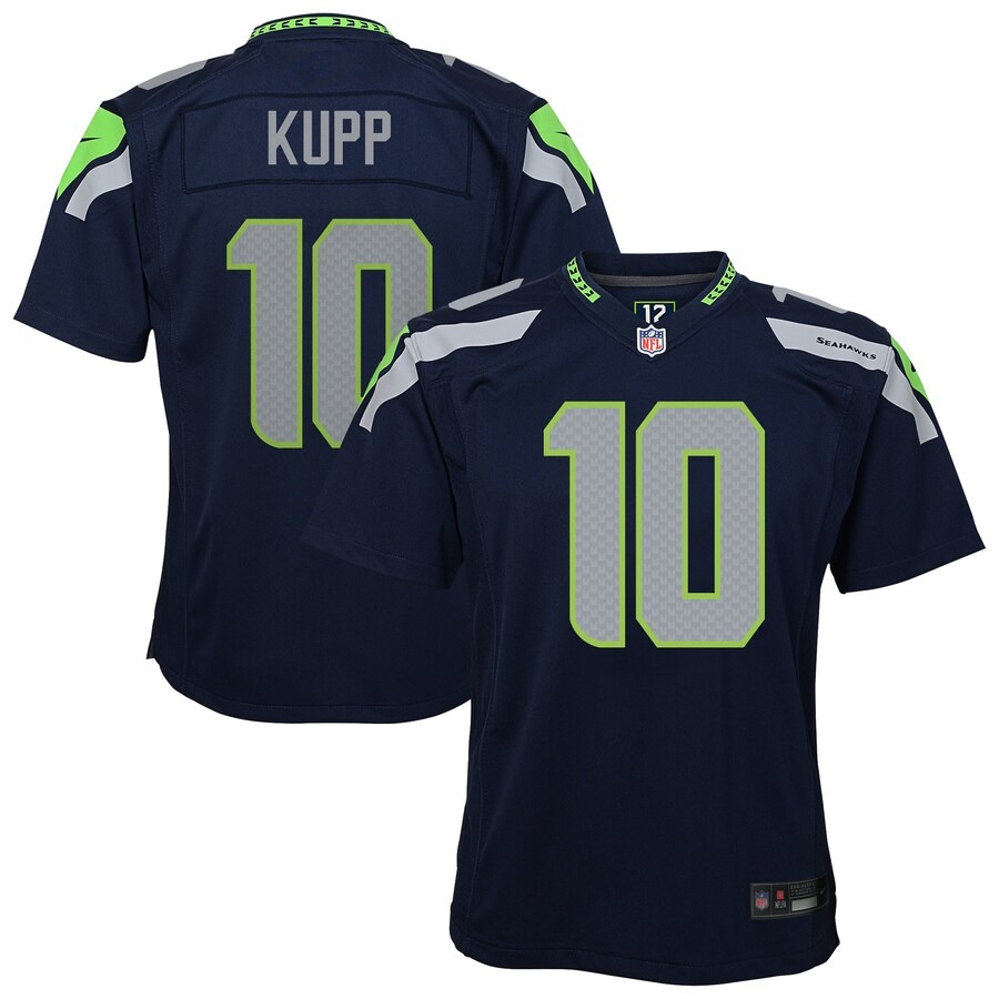 Youth Seattle Seahawks Cooper Kupp Nike College Navy Team Game Jersey - U-jersey