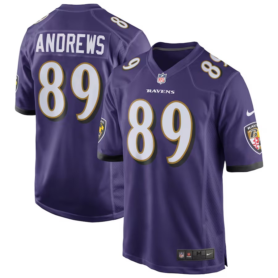 Men's Baltimore Ravens Mark Andrews Nike Purple Game Jersey - U-jersey