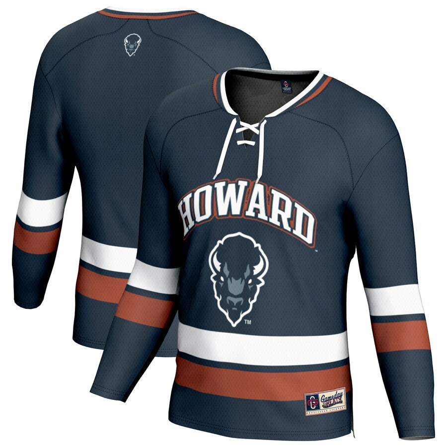 Unisex GameDay Greats Navy Howard Bison Spirit Hockey Jersey - U-jersey
