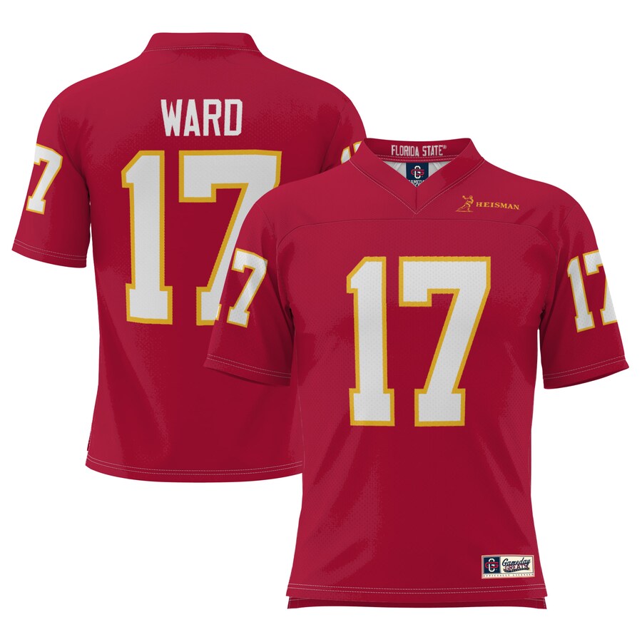 Men's GameDay Greats Charlie Ward Garnet Florida State Seminoles Heisman Football Jersey - U-jersey