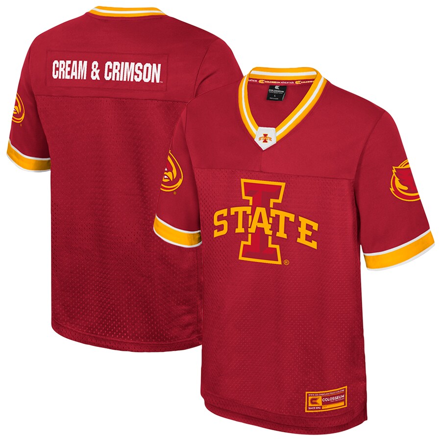 Men's Colosseum  Cardinal Iowa State Cyclones Nothing But The Hits Football Jersey - U-jersey