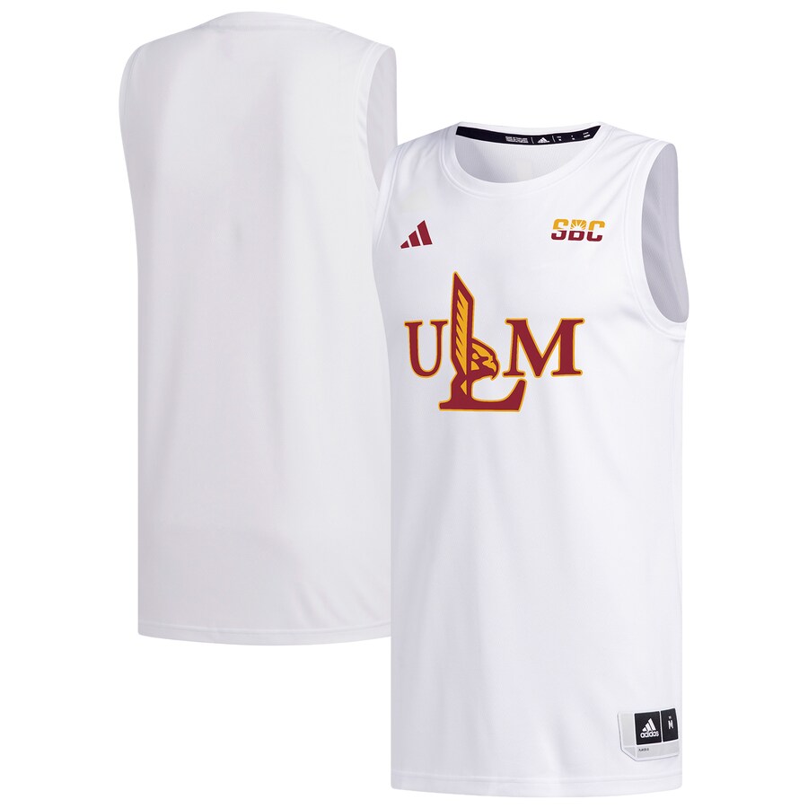 Men's adidas White ULM Warhawks Replica Basketball Jersey - U-jersey